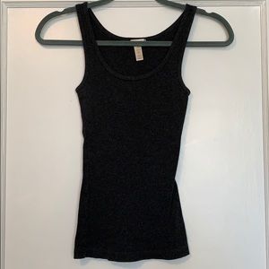 Dark grey basic tank - size small